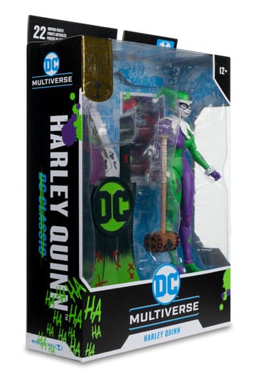 Harley Quinn Jokerizzata DC Multiverse Action Figure Classic(Gold Label) 18 cm