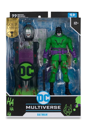 Batman Action Figure( Last Knight on Earth) Jokerizzato (Etichetta Oro) 18 cm