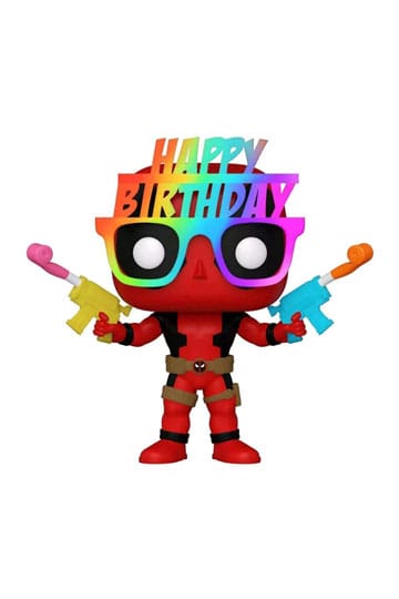 Deadpool Funko Pop Marvel 30th Birthday Glasses Deadpool 9 cm