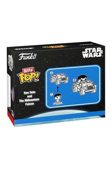Star Wars Bitty POP! Rides  Han Solo con Millennium Falcon 2,5 cm