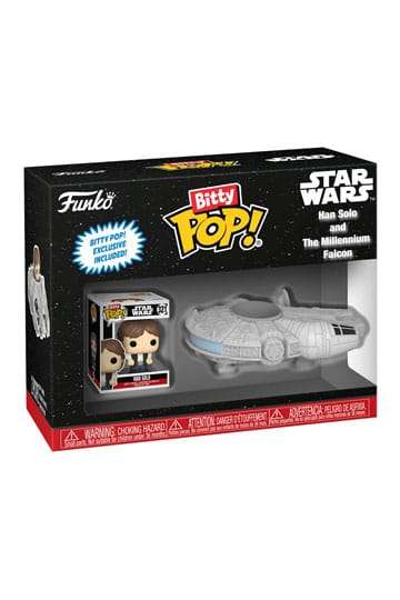 Star Wars Bitty POP! Rides  Han Solo con Millennium Falcon 2,5 cm