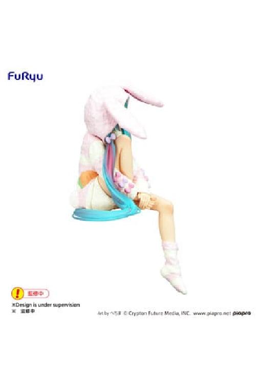 Statua di Hatsune Miku con cappuccio e orecchie da coniglio, pigiama, 14 cm