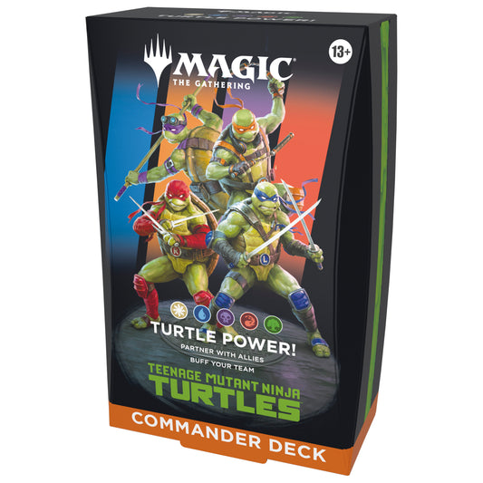 TEENAGE MUTANT NINJA TURTLES MAGIC THE GATHERING BOX COMMANDER DECK ENG