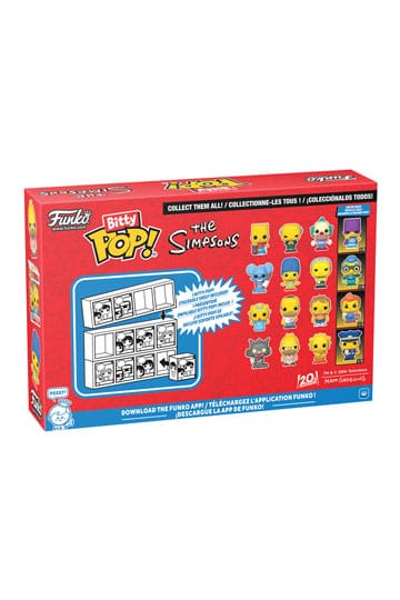 The Simpsons Bitty POP! Confezione da 4 personaggi in vinile Serie 1 2 cm