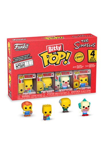 The Simpsons Bitty POP! Confezione da 4 personaggi in vinile Serie 1 2 cm