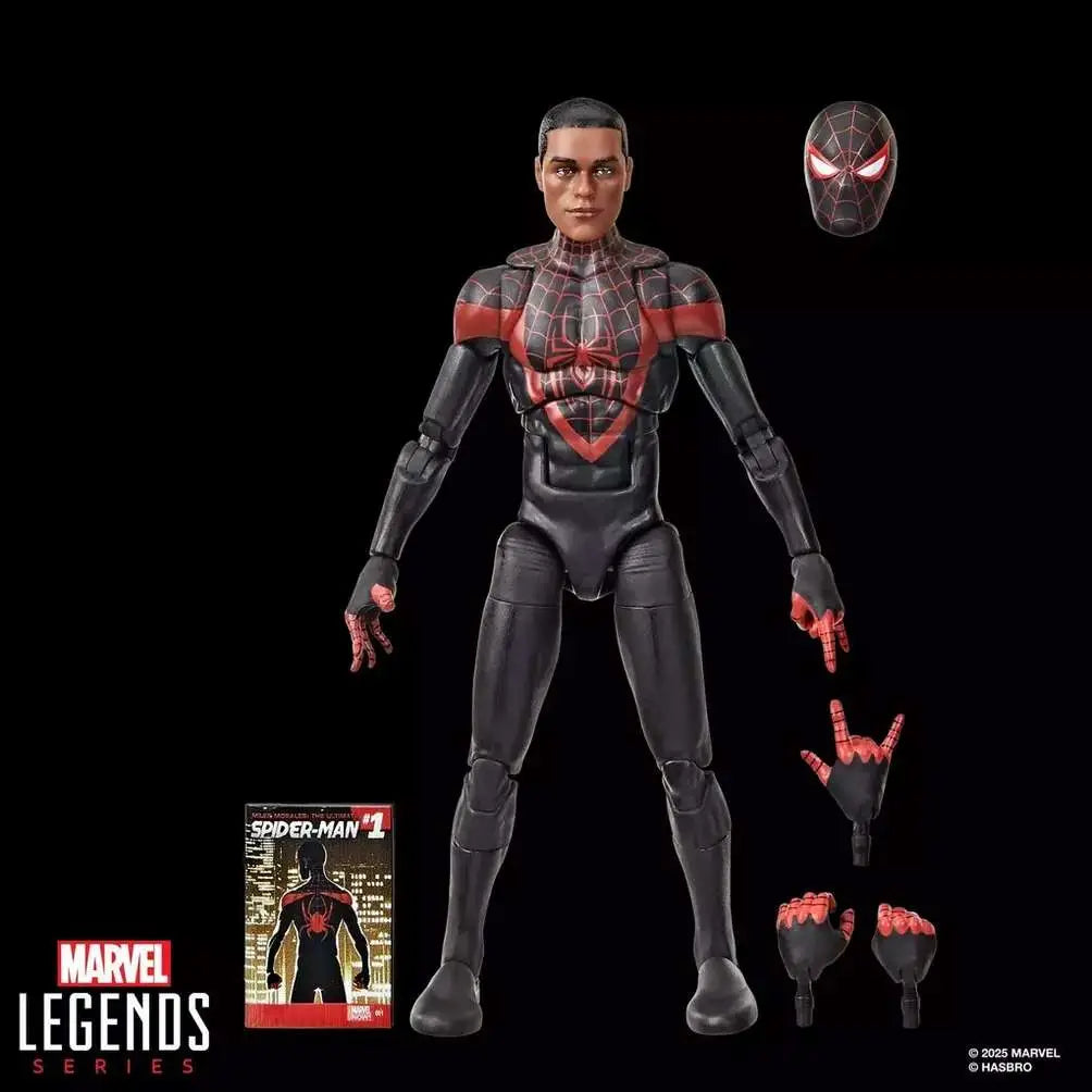 MARVEL LEGENDS MINI COMICS ULTIMATE MILES MORALES SPIDER-MAN ACTION FIGURE