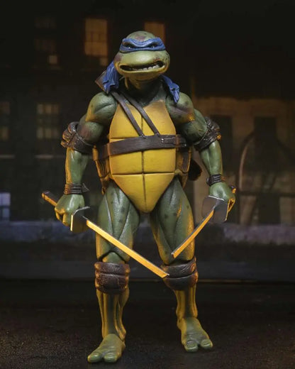 TMNT 1990 ROOF TOP BATTLE SHREDDER VS LEO 2-PACK AF