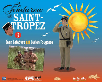 LE GENDARME DE SAINT-TROPEZ #3 JEAN LEFEBVRE EST LUCIEN FOUGASSE CINE-MINI PVC
