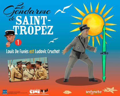 LE GENDARME DE SAINT-TROPEZ #1 LOUIS DE FUNES EST LUDOVIC CRUCHOT CINE-MINI PVC