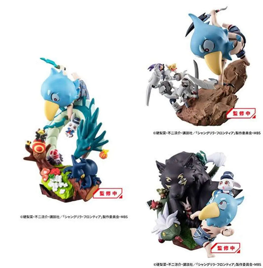 PETITRAMA EX SHANGRI-LA FRONTIER VS MONSTER DIORAMA COLLECTION SET