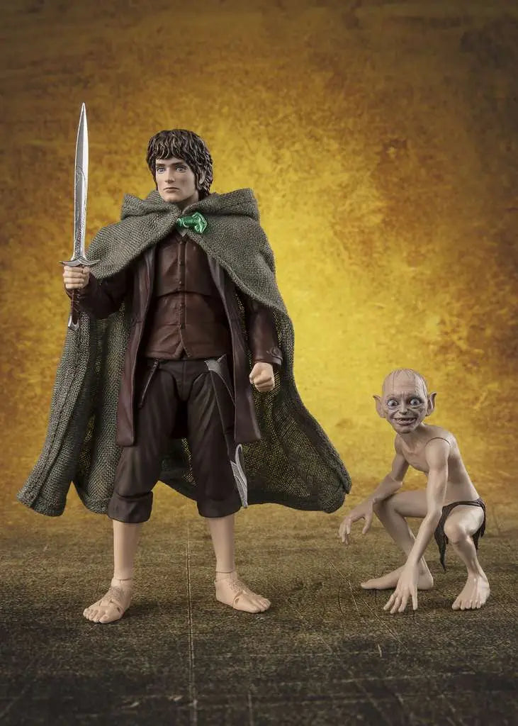 LORD OF THE RINGS FELLOWSHIP FRODO BAGGINS &amp; GOLLUM SET SHF