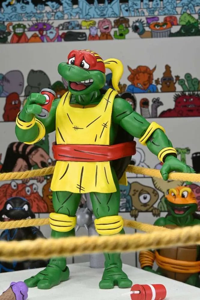 TMNT ARCHIE COMICS STUMP WRESTLING TURTLES AF 4-PK