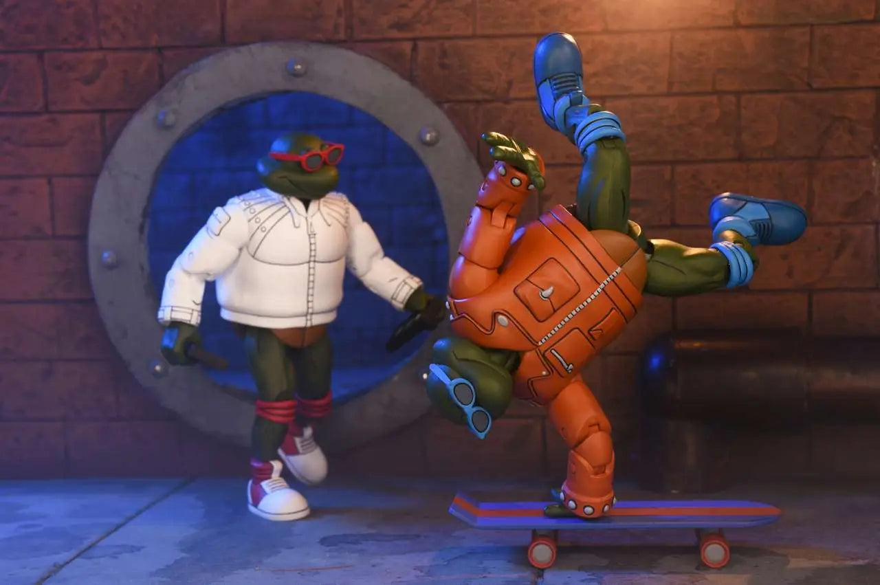 TMNT CARTOON PUNK LEO &amp; PUNK RAPH 2PACK AF
