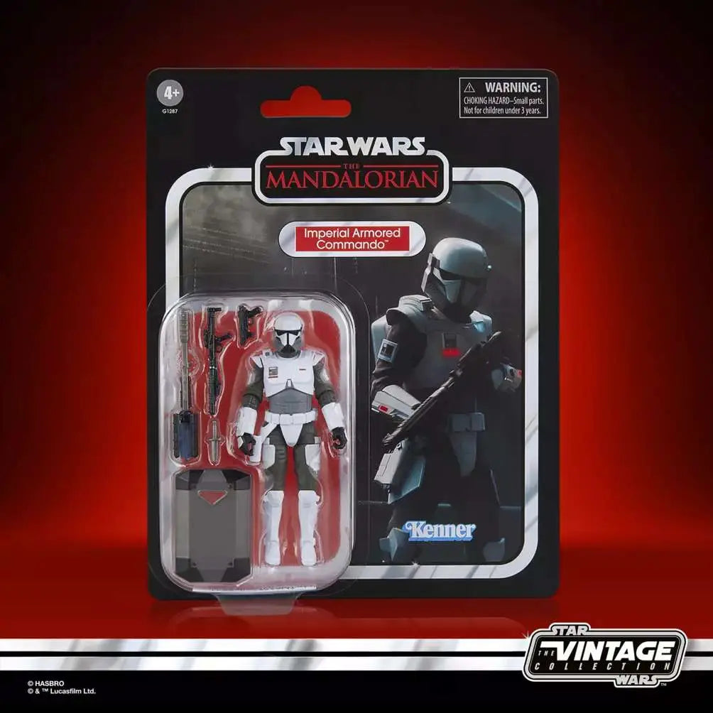 STAR WARS VINTAGE THE MANDALORIAN IMPERIAL ARMORED COMMANDO ACTION FIGURE