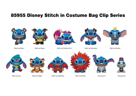 DISNEY STITCH IN COSTUME 3D BAG CLIP BOX DISPLAY (24)