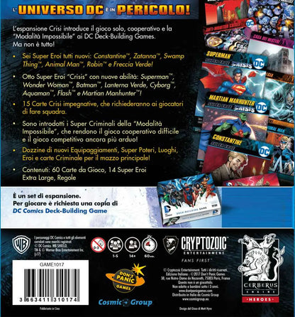 DC DECK BUILDING GAME CRISIS EXP SET ITA