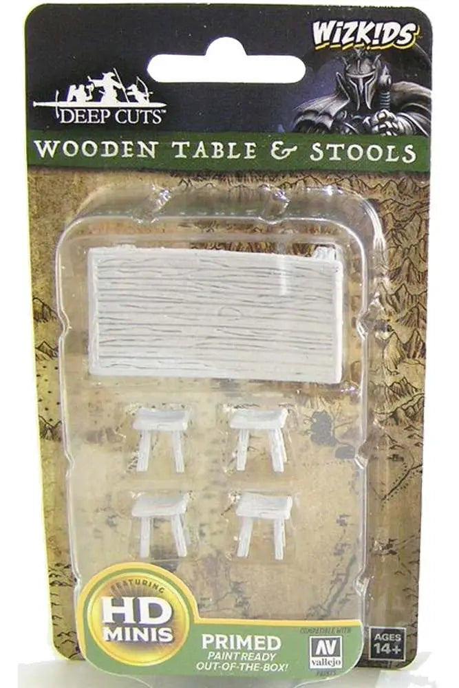 WIZKIDS UM WOODEN TABLE &amp; STOOLS