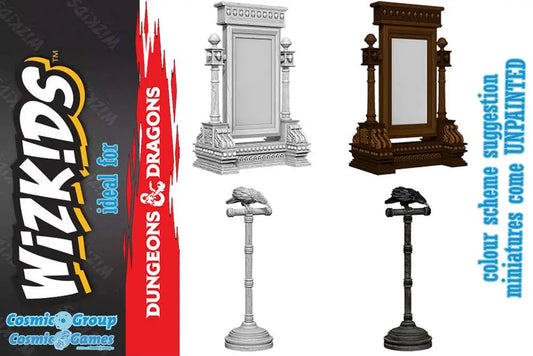 WIZKIDS UM MIRROR &amp; BIRD ON STAND