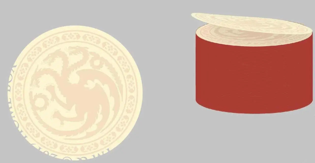 GOT TARGARYEN STICKY NOTE ROUNDED