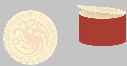 GOT TARGARYEN STICKY NOTE ROUNDED