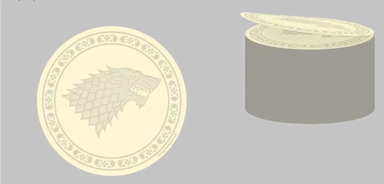 GOT STARK STICKY NOTE ROUNDED