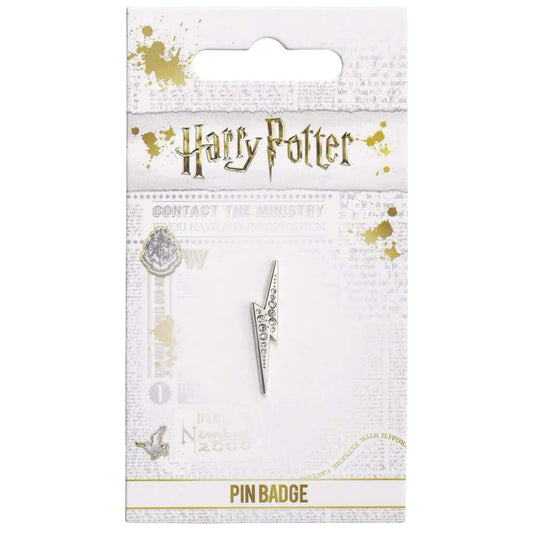 HP CRYSTALS LIGHTNING BOLT PIN BADGE