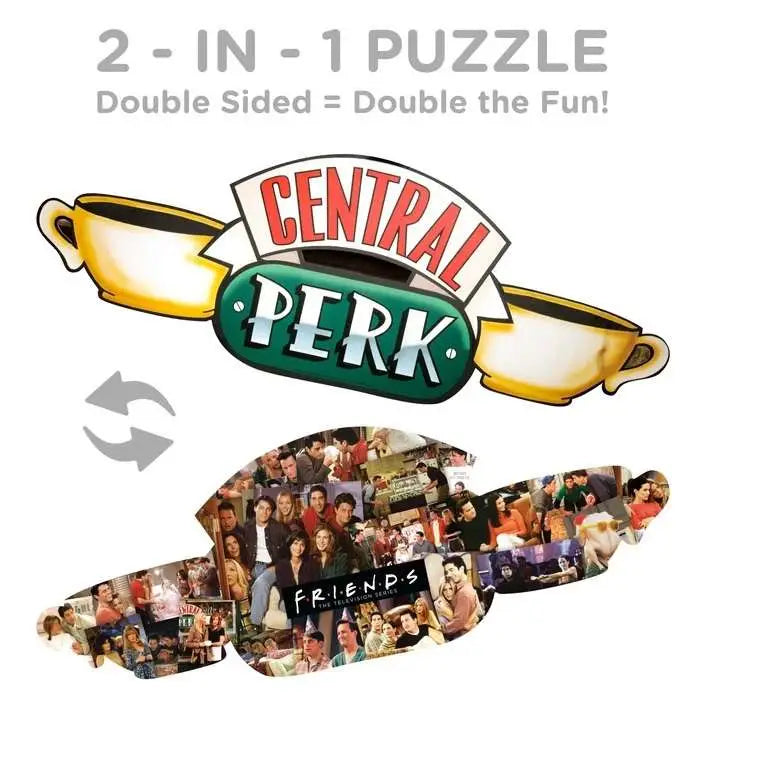 FRIENDS 2 SIDED SHAPED 600 PCS PUZZLE