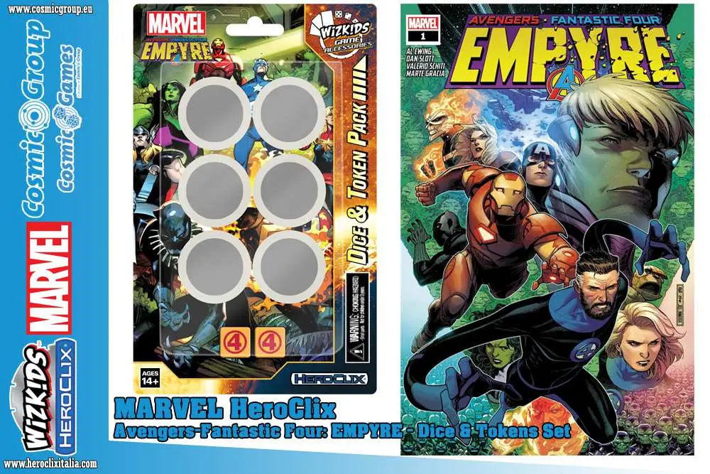 MHC AVENGERS F4 EMPYRE DICE &amp; TOKEN