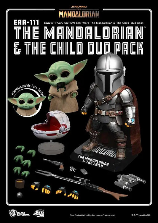 SW EGG AA MANDALORIAN &amp; THE CHILD DUO PK