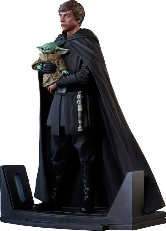 SW PR CO MANDALORIAN LUKE &amp; GROGU STATUE