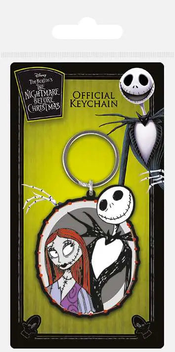NIGHTMARE BEFORE CHRISTMAS JACK &amp; SALLY KEYRING