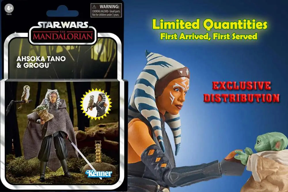 SW VINTAGE AHSOKA TANO &amp; GROGU LTD ED AF