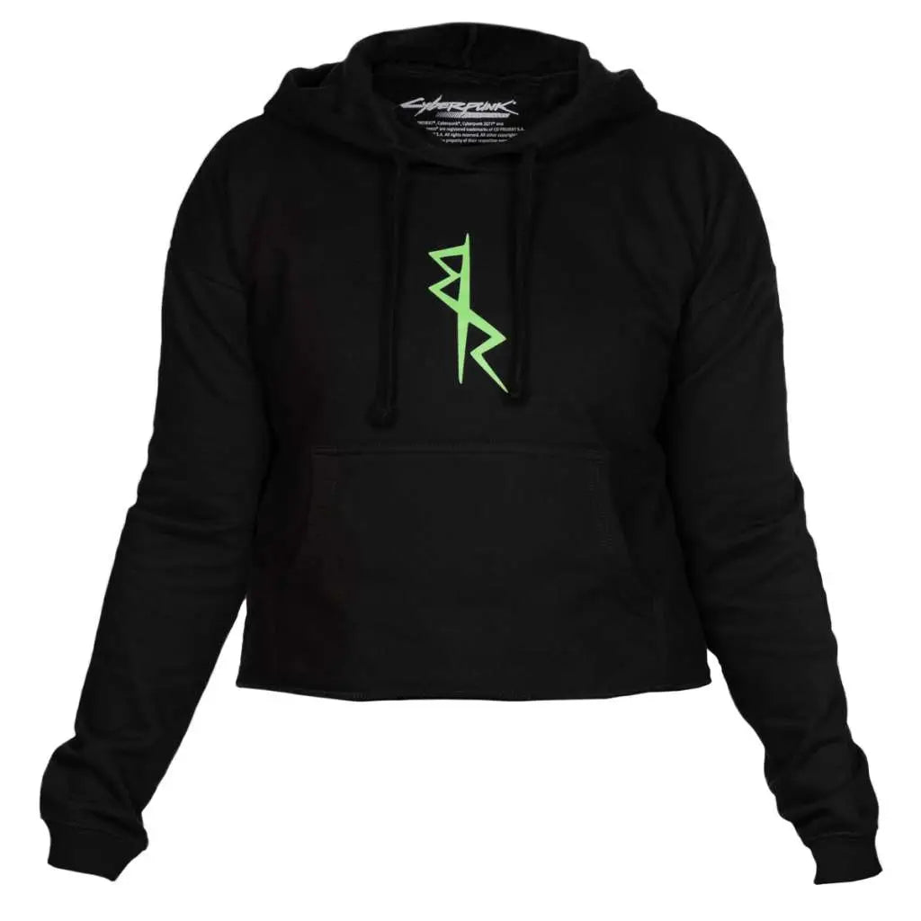 CYBERPUNK EDGERUNNERS NEON LUCY CROP HOODIE M