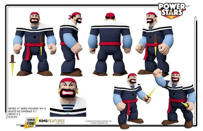 POPEYE POWER STARS BLUTO SINDBAD AF