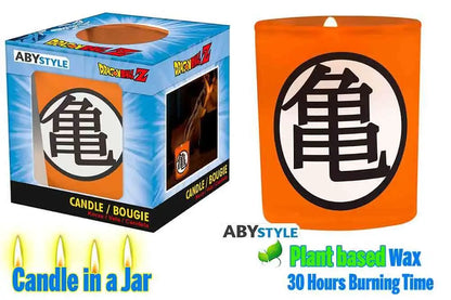 DRAGON BALL KAME SYMBOL CANDLE IN A JAR