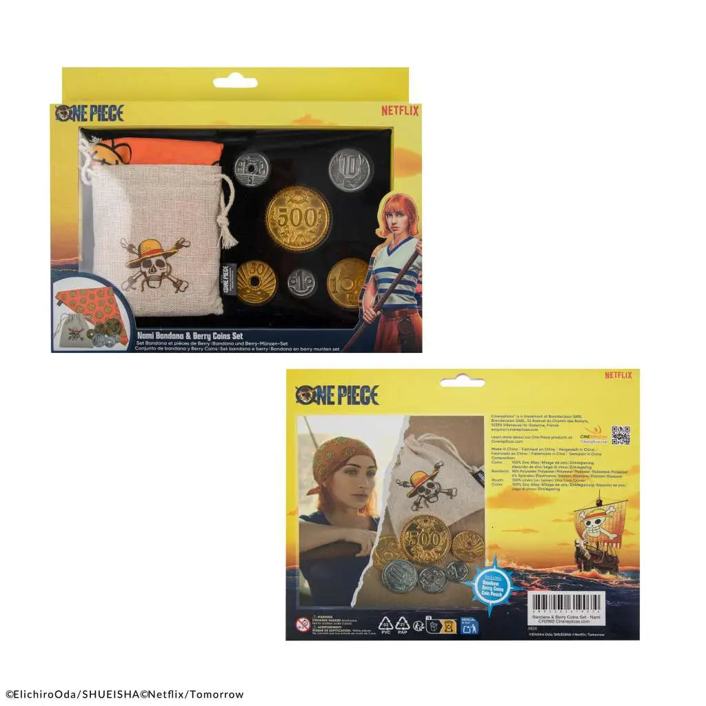 ONE PIECE NAMI BANDANA AND BERRY COINS SET