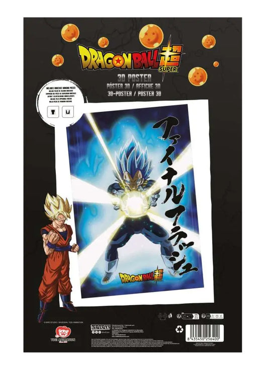 DRAGON BALL SUPER UNIVERSE SURVIVAL VEGETA 38X58CM 3D POSTER