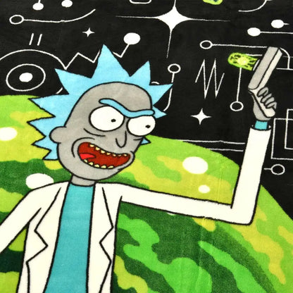 RICK &amp; MORTY PORTAL COZY BLANKET