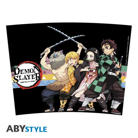 DEMON SLAYER CHARACTERS STRIP PATTERNS TRAVEL MUG
