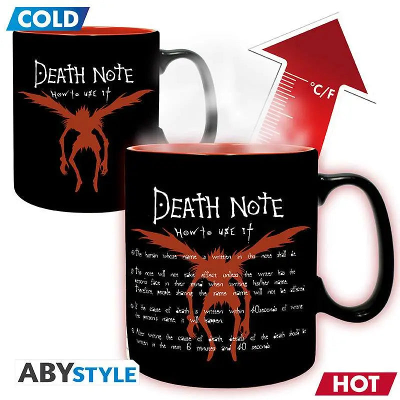 DEATH NOTE L &amp; LIGHT MUG HEAT CHANGE