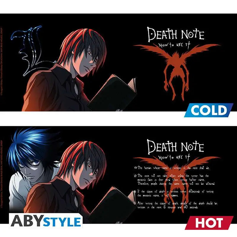 DEATH NOTE L &amp; LIGHT MUG HEAT CHANGE