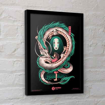 ILUSTRATA THE GIRL AND THE DRAGON COLLECTOR PRINT