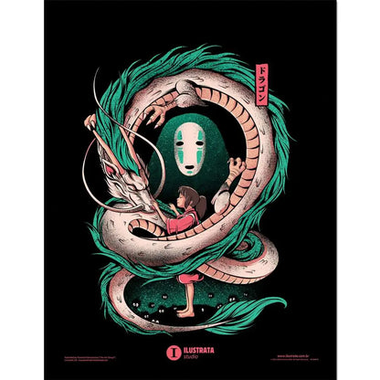 ILUSTRATA THE GIRL AND THE DRAGON COLLECTOR PRINT