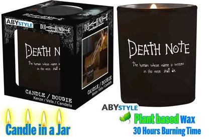 DEATH NOTE LIGHT &amp; RYUK CANDLE IN A JAR