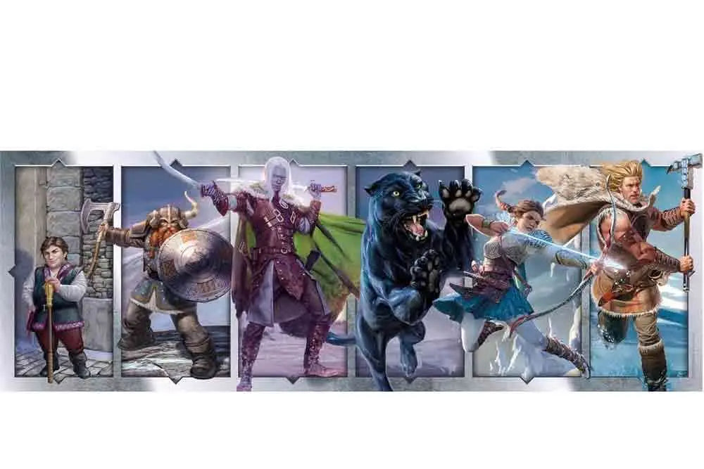 Dungeons &amp; Dragons Puzzle Collection - Companions Of The Hall - Panorama Jigsaw Puzzle 1000 Pcs