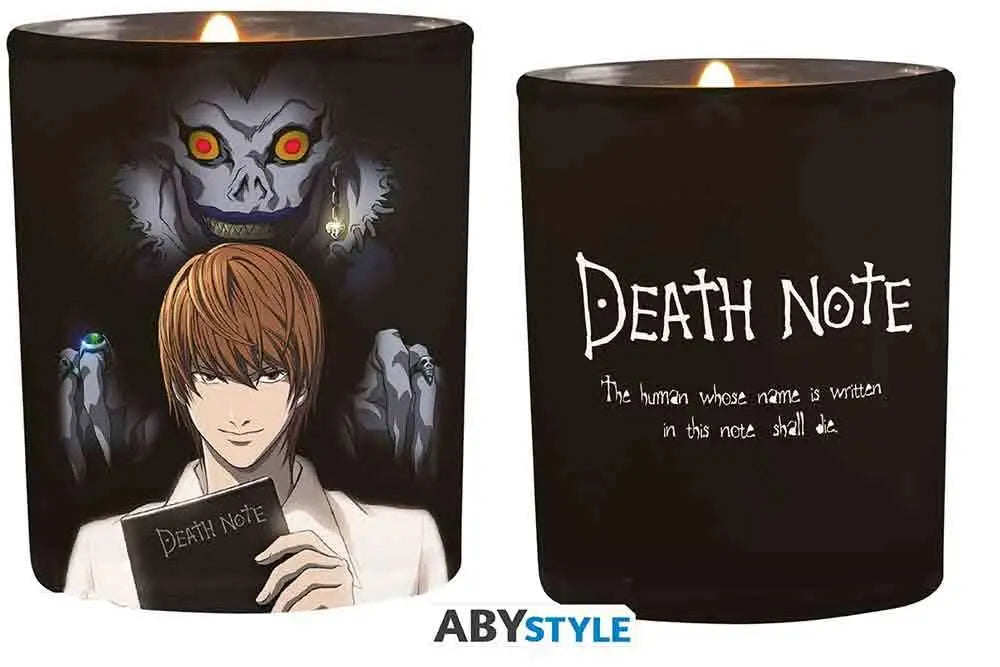 DEATH NOTE LIGHT &amp; RYUK CANDLE IN A JAR