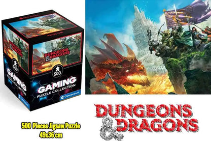 Gaming Puzzle Collection - Cube500 Dungeons &amp; Dragons: DRAGONFIRE - Jigsaw Puzzle 500 Pcs