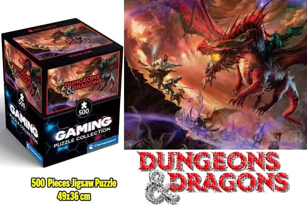 Gaming Puzzle Collection - Cube500 Dungeons &amp; Dragons: Kansaldi on Red Dragon  - Jigsaw Puzzle 500 Pcs
