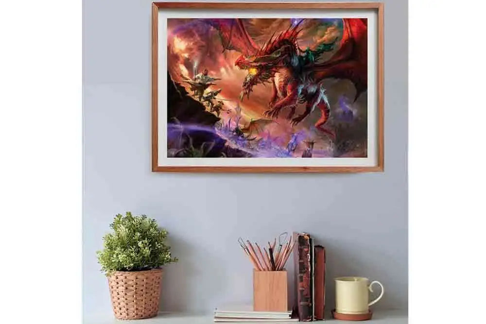 Gaming Puzzle Collection - Cube500 Dungeons &amp; Dragons: Kansaldi on Red Dragon  - Jigsaw Puzzle 500 Pcs