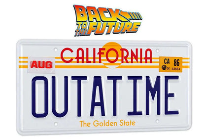 BTTF OUTATIME LICENCE PLATE